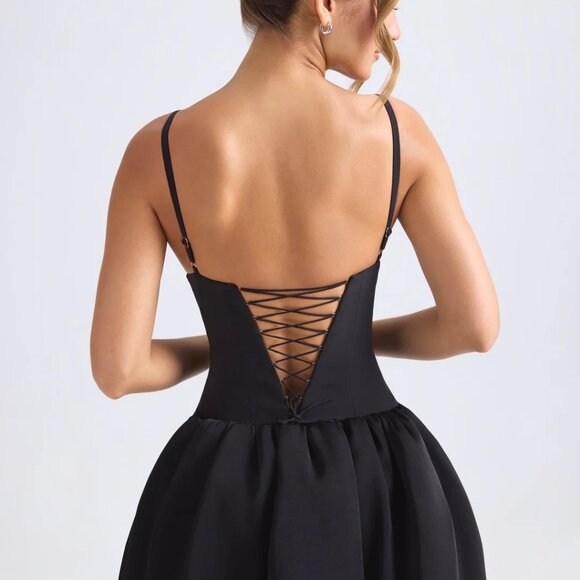 NWT - Oh Polly Anahita Micro Mini Dress - Black size 4 - Picture 3 of 8